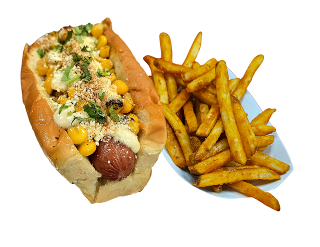 Elote Dog Meal.